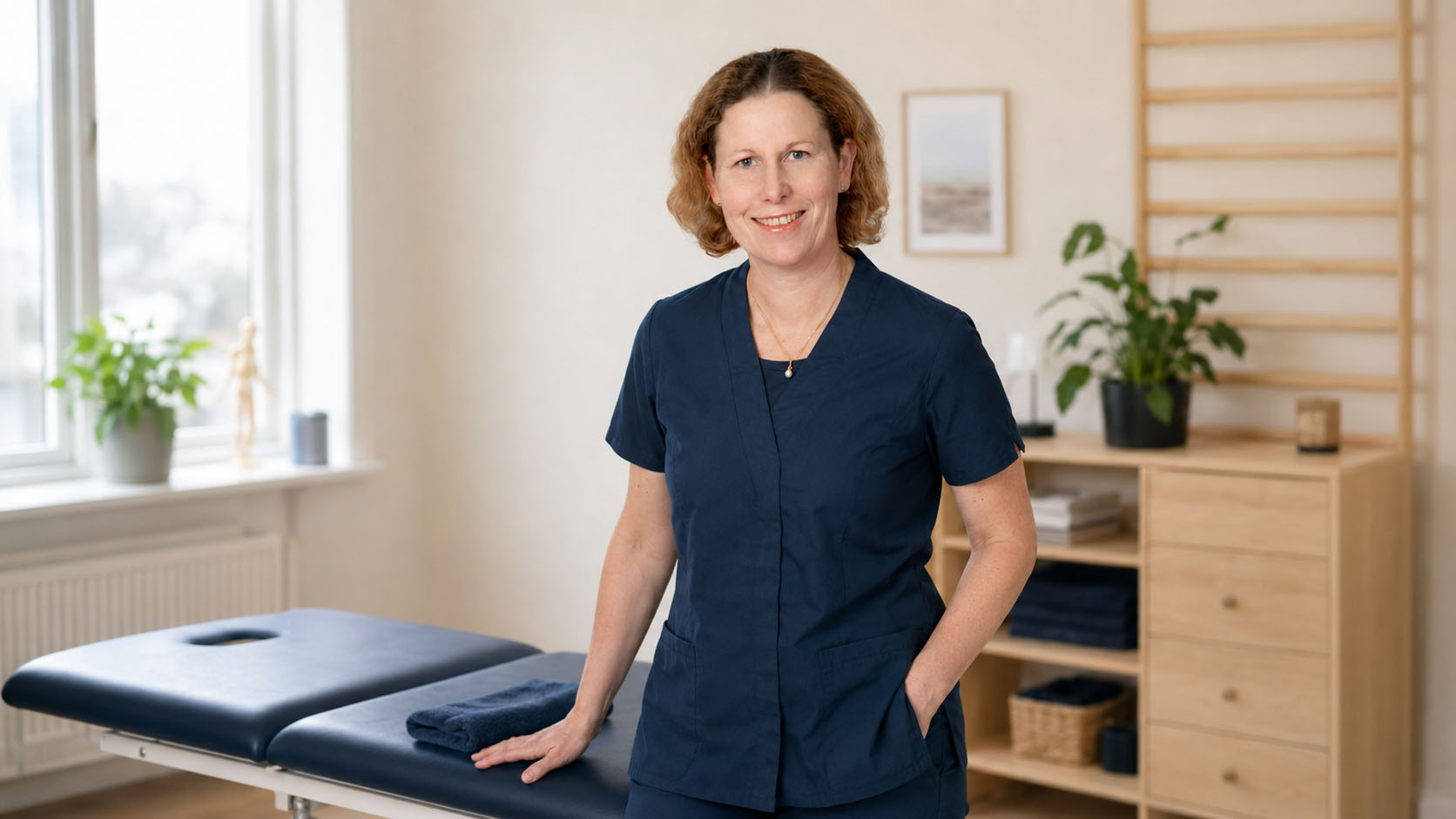 Karin Hedlund, legitimerad fysioterapeut på Hedab Fysioterapi i Skellefteå.